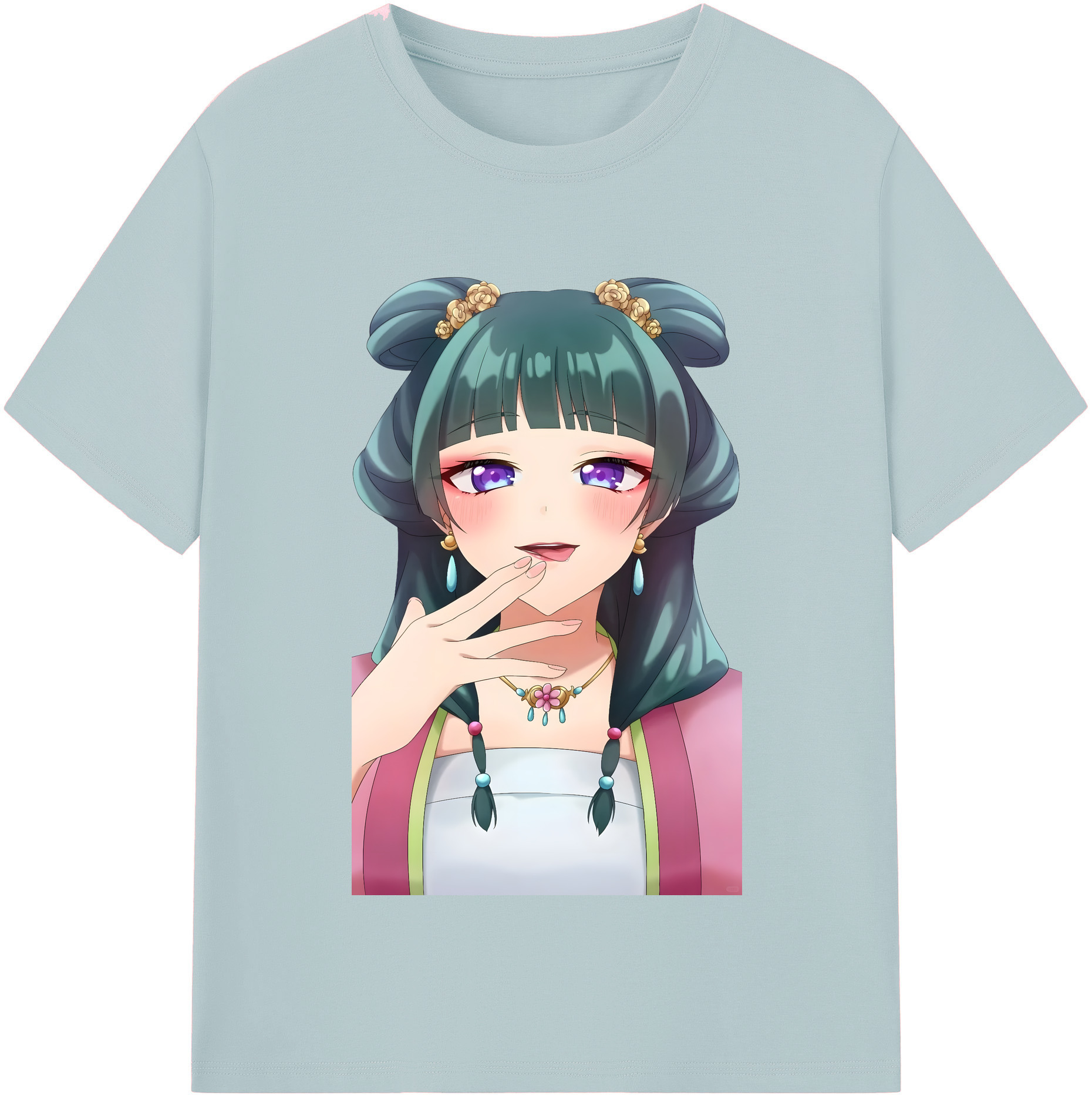 （画像用） 薬屋のひとりごと The Apothecary Diaries 綿100％半袖Tシャツ（フロントプリント）